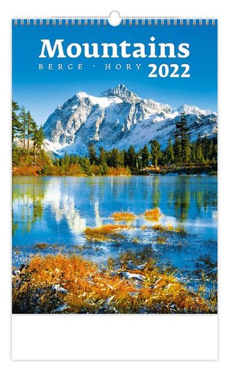Kalendář nástěnný 2022 - Mountains/Berge/Hory