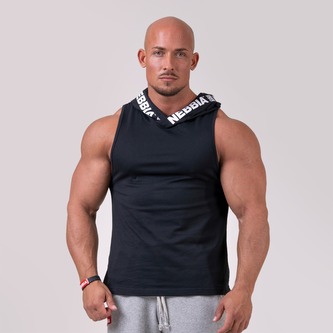 Tílko Hooded Black - NEBBIA - Velikost M
