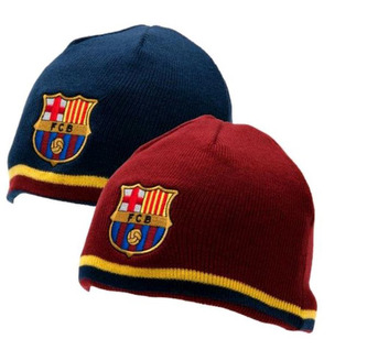 Oboustranná pletená čepice: FC Barcelona (universální)
