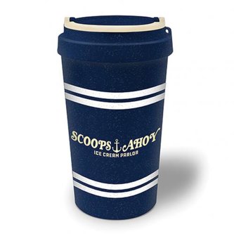 Ekologický cestovní hrnek Stranger Things: Scoops Ahoy (objem 370 ml)