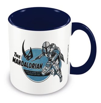 Keramický hrnek Star Wars|Hvězdné války Tv seriál The Mandalorian: This Is More Than I Signed Up For (objem 315 ml) modrý
