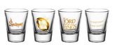 Sklenice štamprle Lord Of The Rings|Pán Prstenů: Set 4 kusů (objem 60 ml|výška 6 cm)