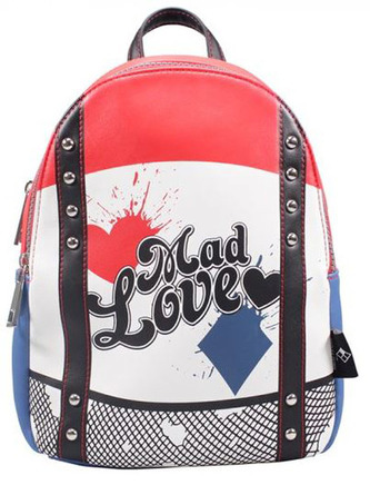 Městský dámský batoh DC Comics: Harley Quinn (21 x 29 x 11 cm|objem 6,7 litrů)