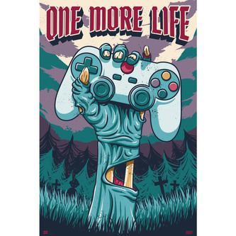 Plakát Gamer Zone: One More Life (61 x 91,5 cm) 150 g