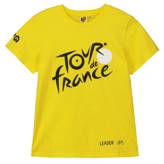 Dětské tričko Tour de France: Logo (9-11 roky) žlutá bavlna