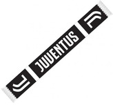 Pletená šála FC Juventus: Logo (132 x 19 cm) černo-bílá akryl