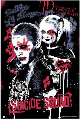 Plakát DC Comics: Suicide Squad Joker & Harley Quinn (61 x 91,5 cm)