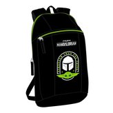 Batoh Star Wars Mandalorian: vzor 12041 (8,5 litrů|39 x 22 x 10 cm) černý polyester