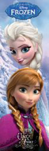 Maxi plakát na dveře Frozen|Ledové království: Anna & Elsa (53 x 158 cm)