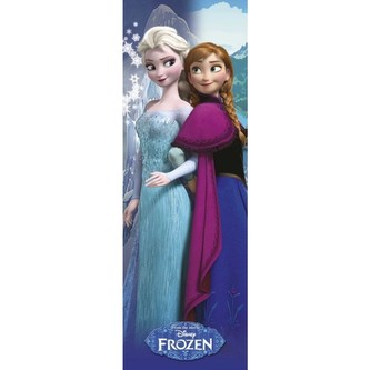 Plakát na dveře Frozen|Ledové království: Sestry Anna a Elsa (53 x 158 cm) 150 g