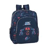 Dětský junior batoh Star Wars|Hvězdné Války: vzor 12001 (objem 14,5 litrů|32 x 38 x 12 cm) modrý polyester