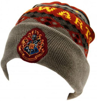 Zimní úpletová čepice Harry Potter: Erb Bradavice - Hogwarts (universální)