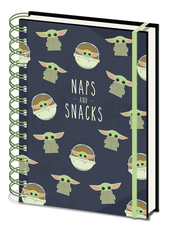 Blok A5 kroužkový Mandalorian - Naps and Snacks