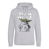 Pánská mikina Star Wars|Hvězdné války|Mandalorian: The Child (XL) šedá bavlna polyester