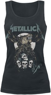 Dámské tričko Metallica: tílko S&M2 Skulls (2XL) černá bavlna