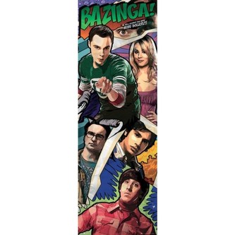 Plakát na dveře The Big Bang Theory|Teorie velkého třesku: Comic (53 x 158 cm)