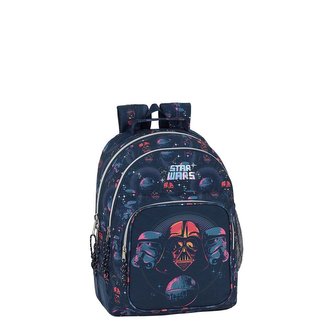 Školní batoh Star Wars|Hvězdné Války: vzor 12001 (objem 20 litrů|32 x 42 x 15 cm) modrý polyester