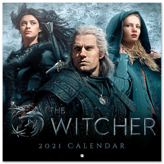 Kalendář Netflix 2021 s plakátem: Zaklínač - The Witcher 16 měsíců (30 x 30|60 cm)