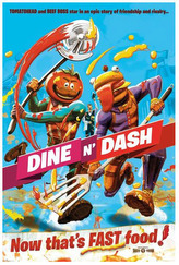 Plakát Fortnite: Dine N Dash (61 x 91,5 cm)