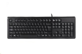 A4tech KR-92, klávesnice, CZ/US, USB, černá