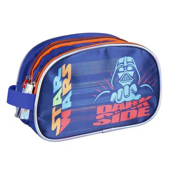 Kosmetická taška Star Wars|Hvězdné války: Dark Side dvouprostorová (26 x 15 x 9 cm) modrý polyester