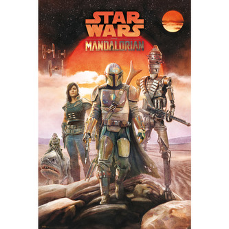 Plakát Star wars|Hvězdné války Tv Seriál The Mandalorian: Crew (61 x 91,5 cm) 150 g