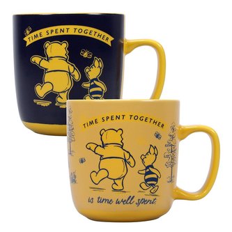 Proměňovací hrnek Disney|Winnie The Pooh|Medvídek Pú: Time (objem 30 ml) žlutý