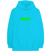 Unisex mikina s kapucí Billie Eilish: Thermal Photo (S) modrá bavlna