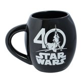 Keramický oválný hrnek Star Wars|Hvězdné války: 40 Years (objem 532 ml) černý