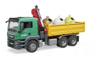 MAN TGS wywrotka z żurawiem i kontenerami