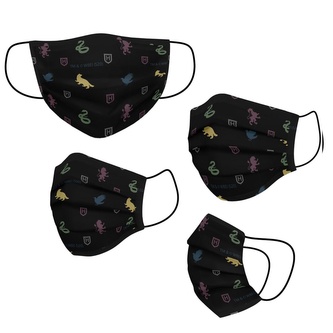 Ochranná rouška na ústa Harry Potter: Znaky (univerzální) černý polyester