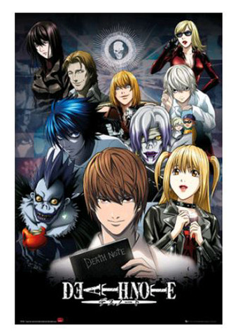 Plakát Death Note: Collage (61 x 91,5 cm) 150 gsm