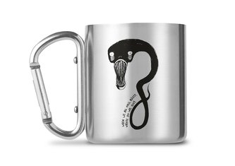 Kovový nerezový hrnek s karabinou Billie Eilish: Ghoul (objem 240 ml)