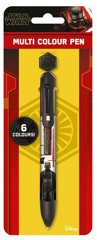 Vícebarevná plastová propiska Star Wars IX|Hvězdné války: Airfix Kylo ()