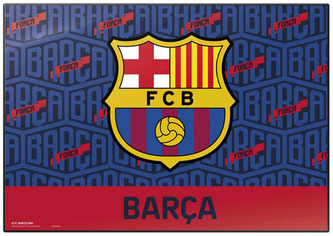 Podložka na stůl FC Barcelona: Znak (49,5 cm x 34,5 cm)