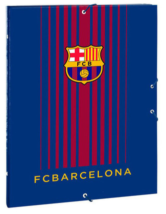Složka FC Barcelona: Pruhy 12 kapes (A4) modrá