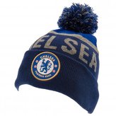 Zimní pletená čepice FC Chelsea: Znak (universální) modrý akryl