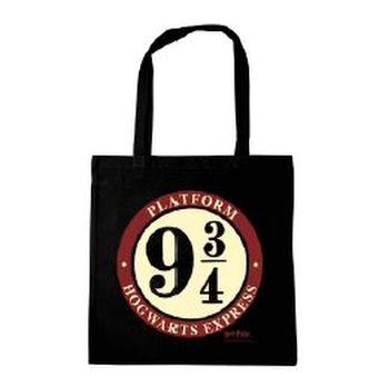 Shopping taška na rameno Harry Potter: Nástupiště 9 3/4 - Platform 9 3/4 (38 x 42 cm) černá bavlna Shopping taška na rameno Harry Potter: Nástupiště 9 3/4 - Platform 9 3/4 (38 x 42 cm) černá bavlna