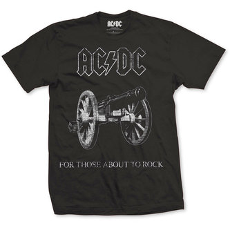 Pánské tričko AC/DC: About To Rock (M) černé bavlna