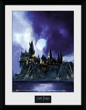 Plakát v rámu Harry Potter: Hogwarts - Bradavice (30 x 40 cm)