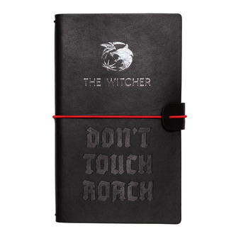Poznámkový blok v koženkovém obalu The Witcher|Zaklínač: Don't Touch Roach (19,5 x 12 cm) papír polyuretan
