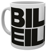 Keramický hrnek Billie Eilish: Logo (objem 300 ml) bílý