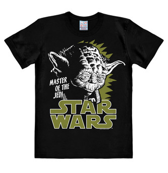 Pánské tričko Star Wars|Hvězdné války: Yoda (2XL) černá bavlna