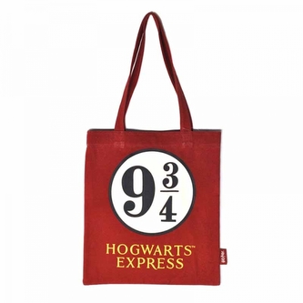 Shopping taška na rameno Harry Potter: Platform 9 3/4 (37 x 68 cm) červená bavlna Shopping taška na rameno Harry Potter: Platform 9 3/4 (37 x 68 cm) červená bavlna