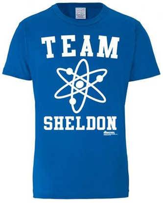 Pánské tričko The Big Bang Theory|Teorie velkého třesku: Team Sheldon (S) modré bavlna