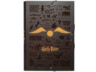 Složka s 3 klopami Harry Potter: Zlatonka (26 x 34 x 2 cm)