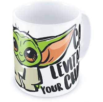 Keramický hrnek Star Wars|Hvězdné války Tv seriál The Mandalorian: My Child Can Levitate Your Child (objem 300 ml) bílý