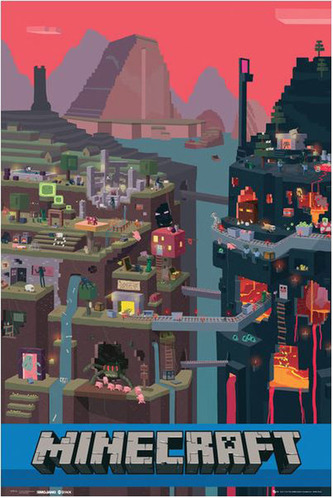 Plakát Minecraft: World (61 x 91,5 cm)