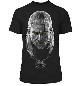 Pánské tričko The Witcher 3|Zaklínač 3: Toxicity (L) černé polyester