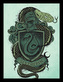 Obrázek v rámečku Harry Potter: Slytherin - Zmijozel (30 x 40 cm)